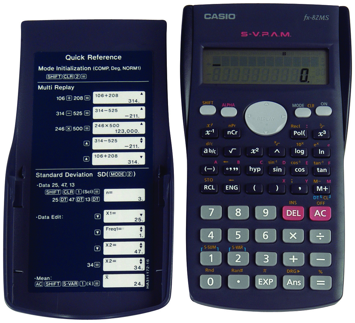 Casio scientific calculator(252 functions)