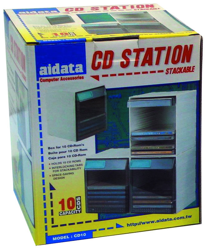 CD bank, AIDATA, modular, cap. 10 CD s