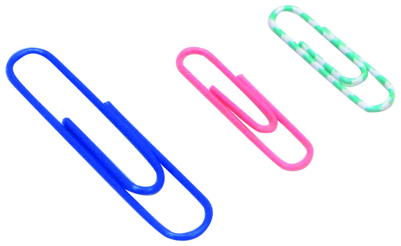 Paper clips,28mm, colored (100pcs)