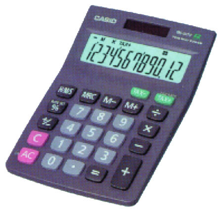 +Casio 12 digits desktop calculator