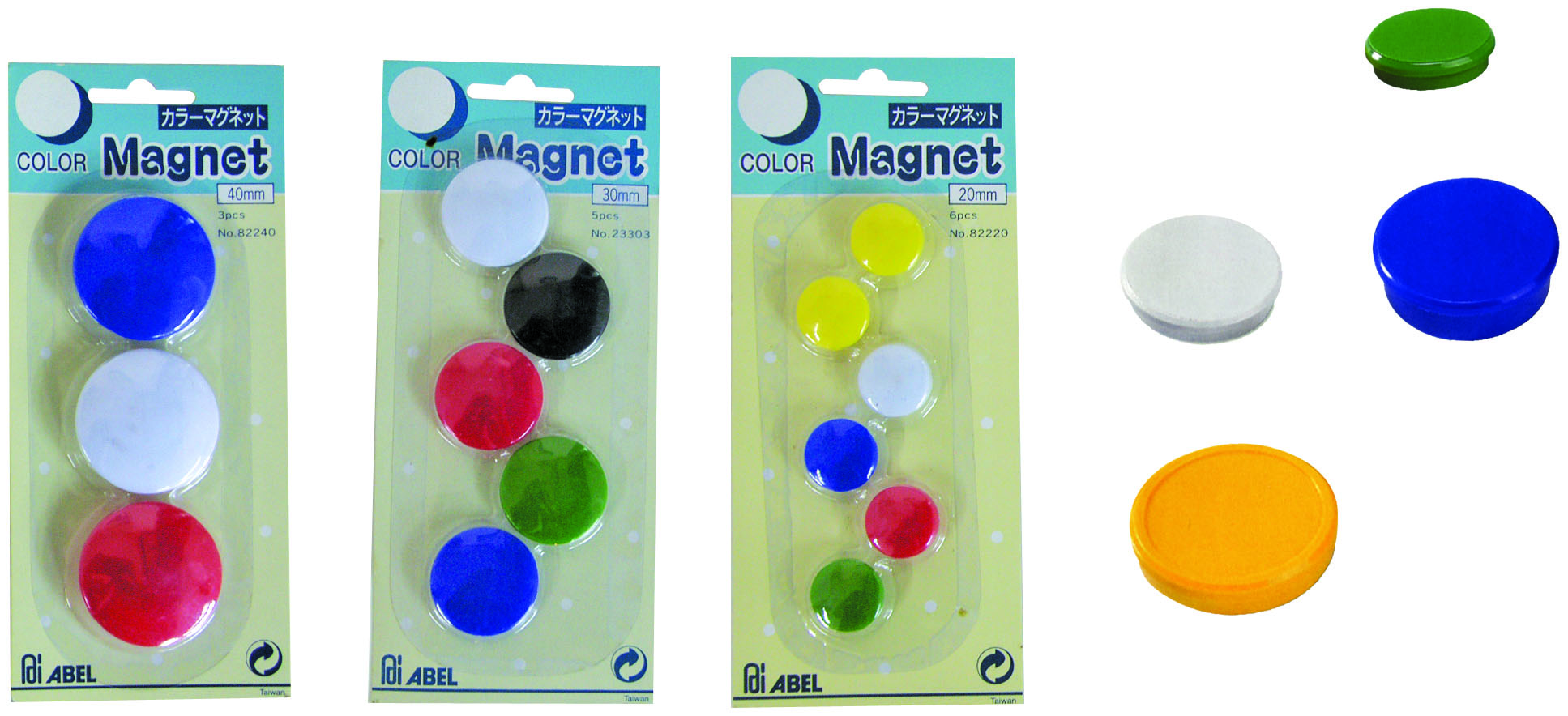 #Magnets for white boards 4 single color,32MM Dia
