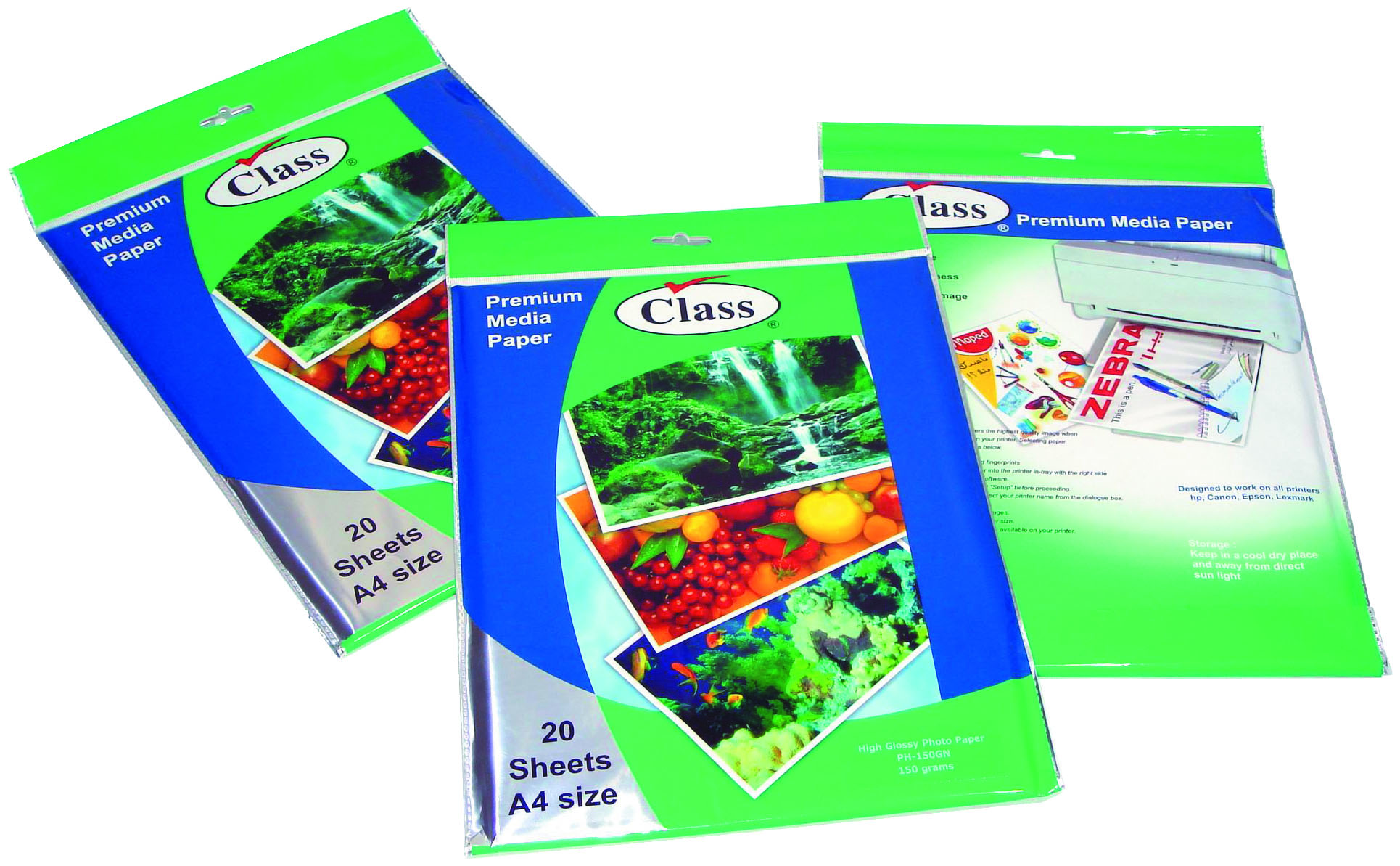 Glossy paper A4 , 20 sheets, assorted colors