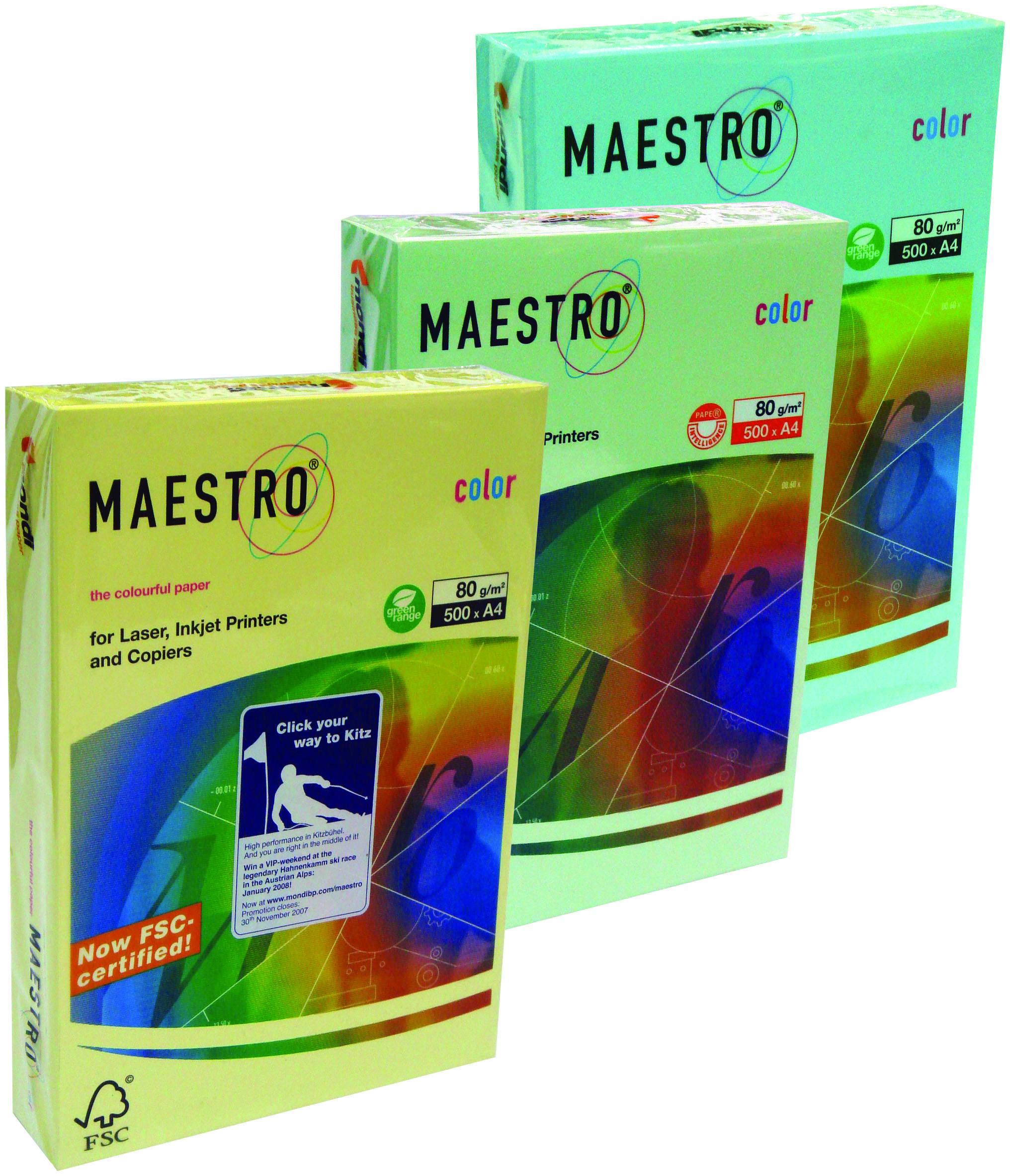 Maestro colored copy paper, A4, pink