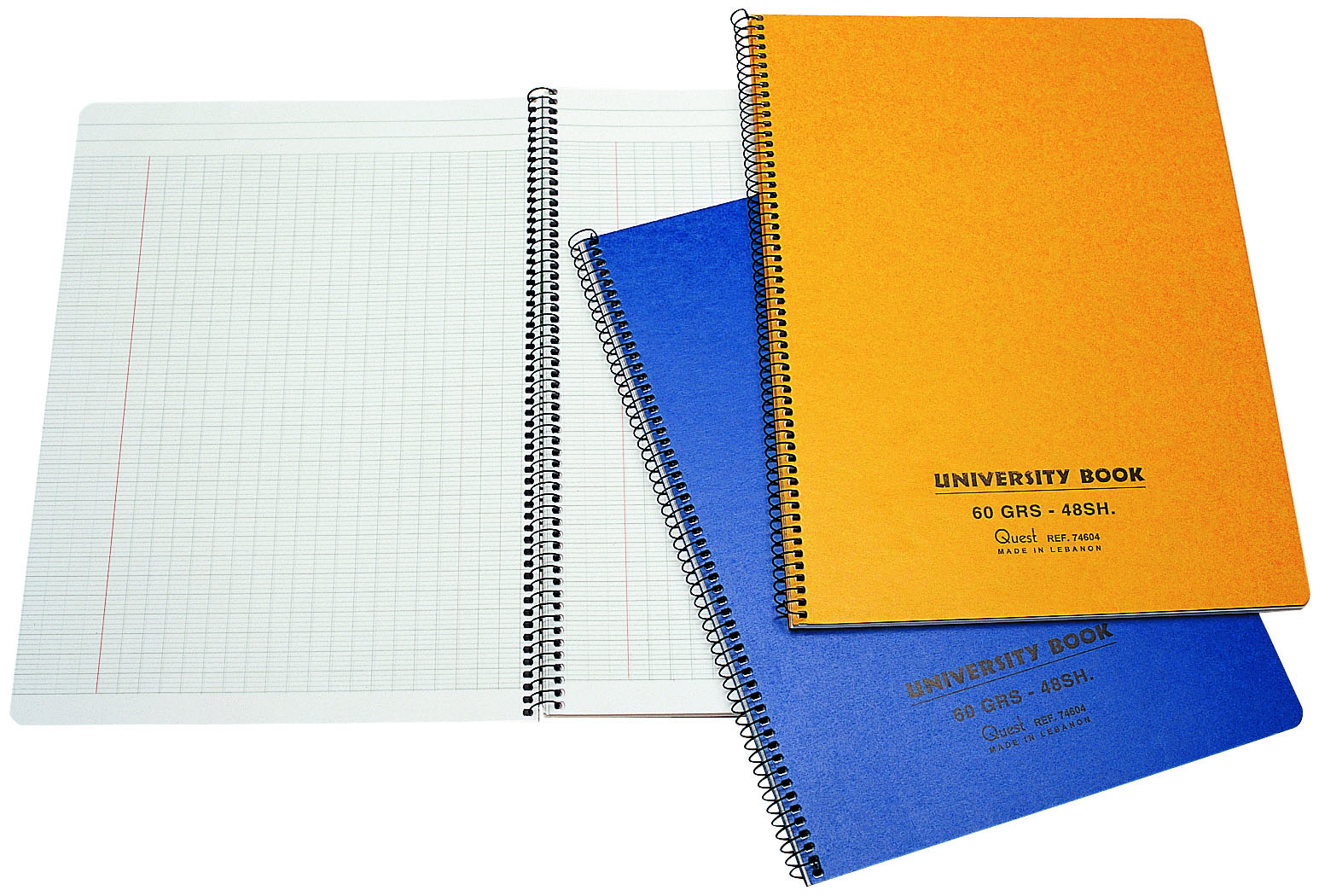 BRIO University copy book A4 192 sheets spiral squares