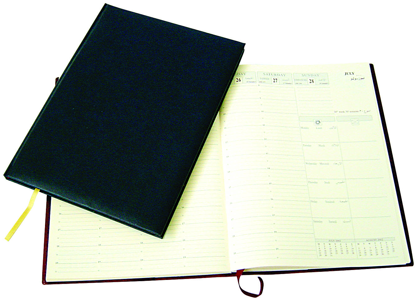 *Weekly agenda 2023,Cream paper, size 21.5 x 26.5cm, Hard Padded cover (730S)