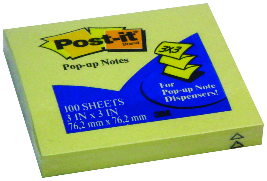 +Post-It  Z notes  refill, yellow