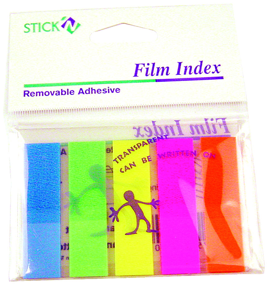 Hopax tape flags film index 5 assorted colors