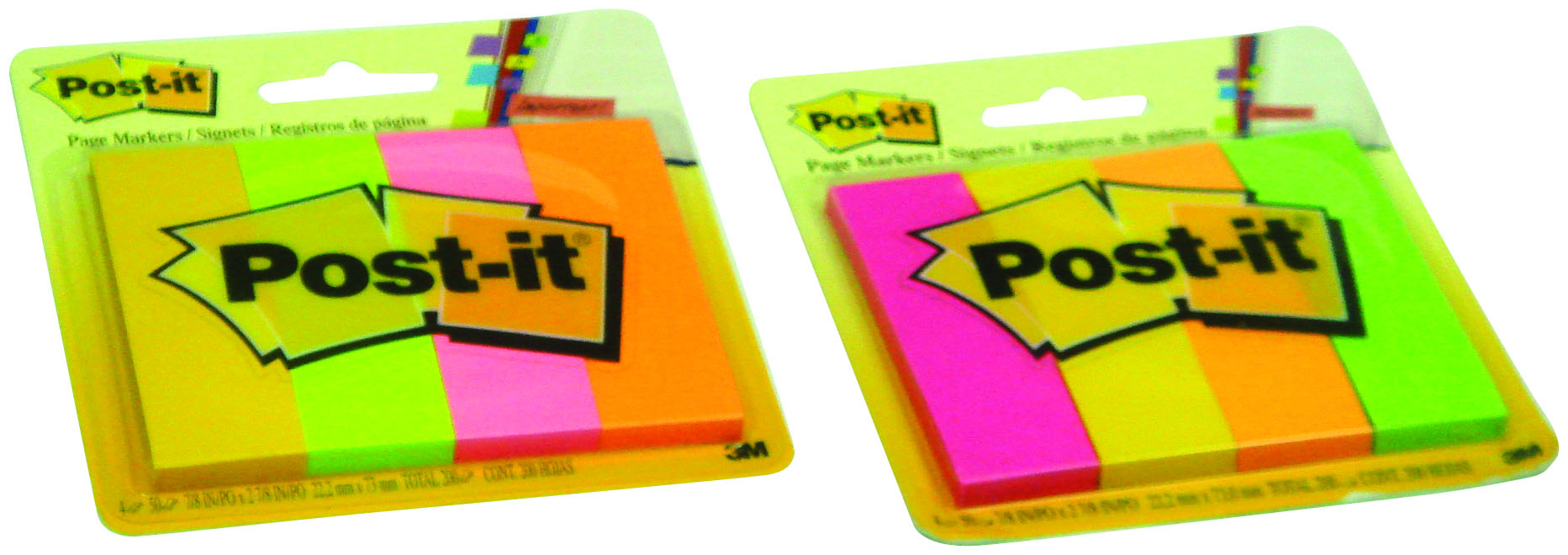 3M  page Markers,4 Neon colors,(671-4AN)