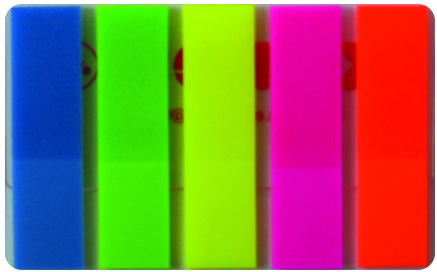 Kores film index, 5 colors, 12*45mm