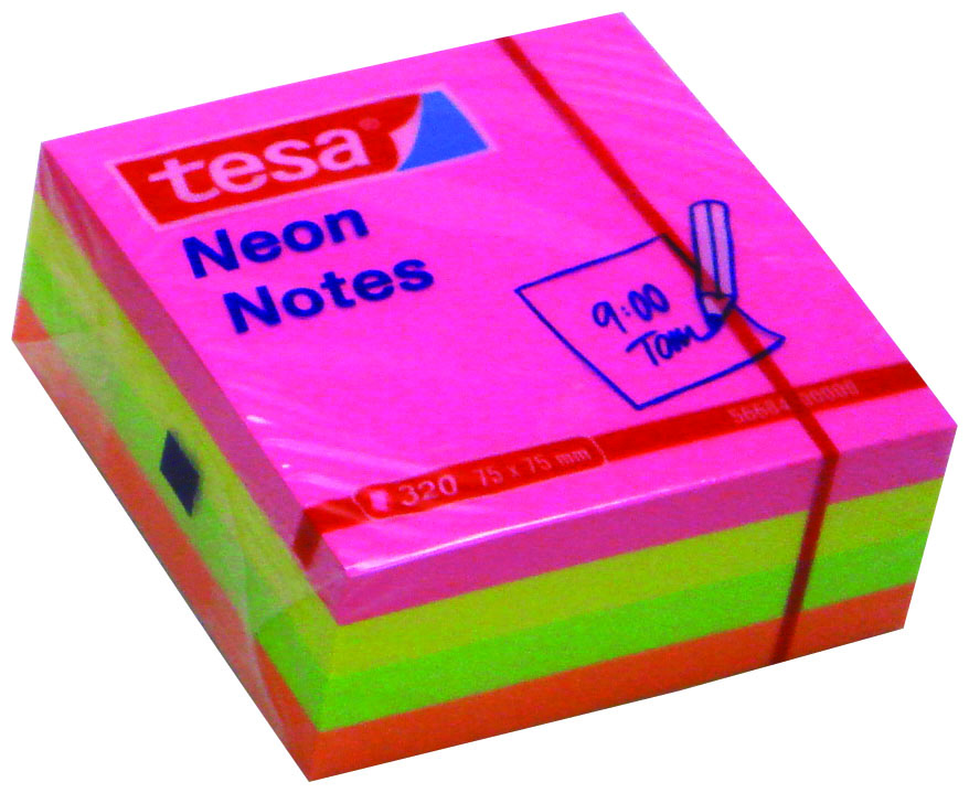 Tesa  neon cube 320 sheets 4 colors