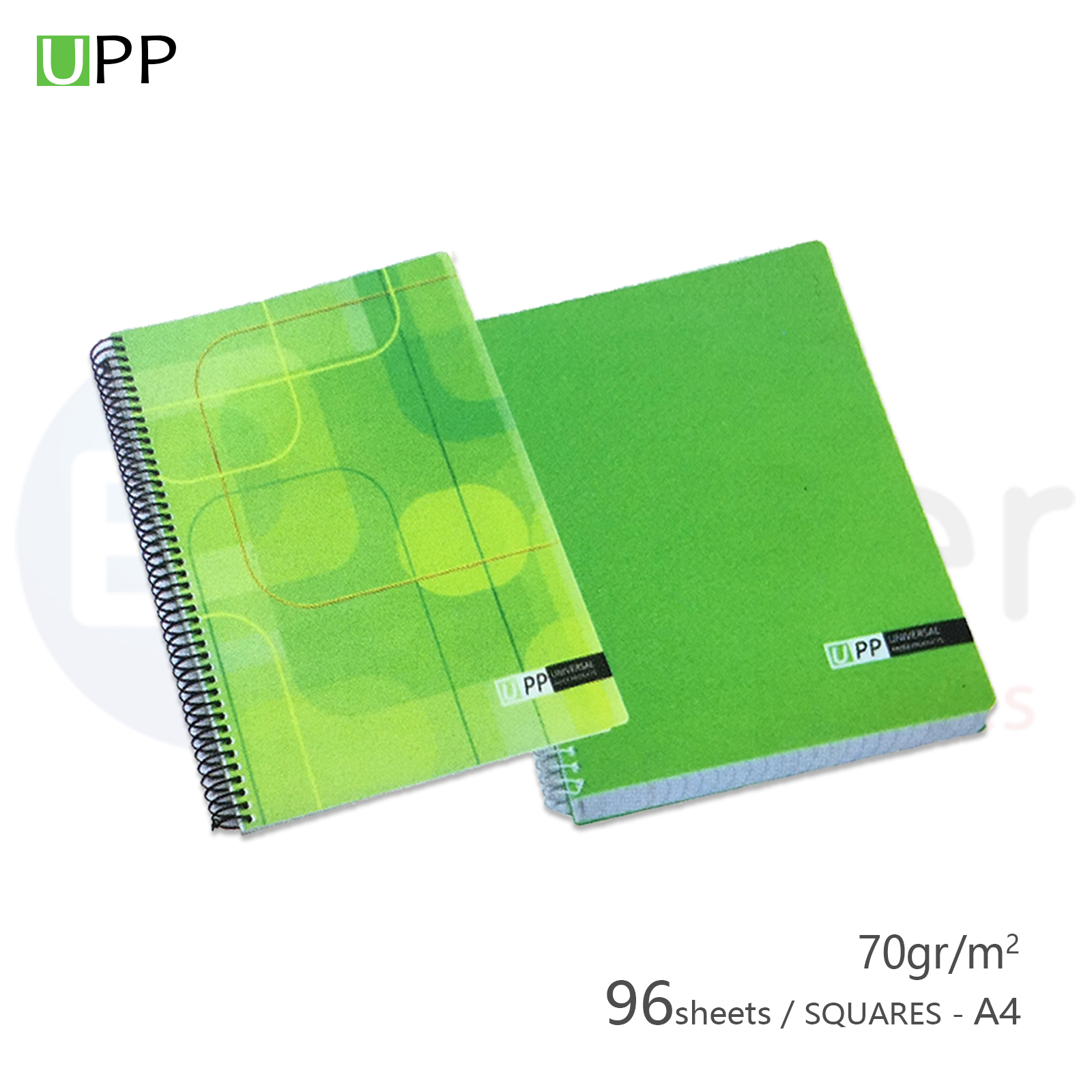 UPP  Freind Ship spiral A4 copy book 96 sheets squares 70gr