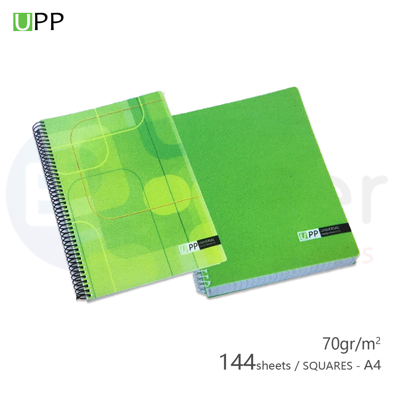 UPP  Freind Ship spiral A4 copy book 144 sheets squares 70gr