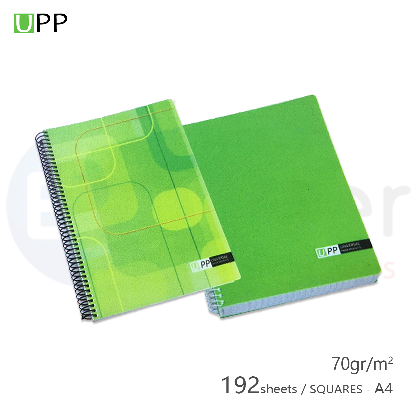 UPP  Freind Ship spiral A4 copy book 192 sheets squares 70gr