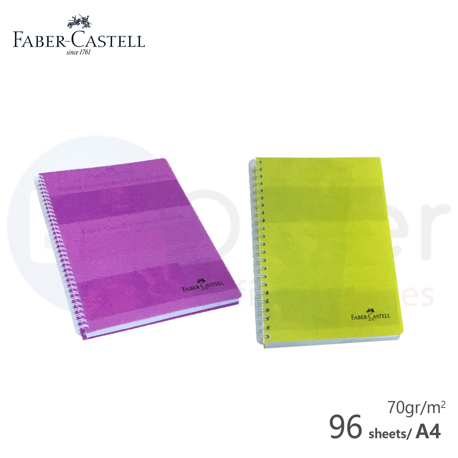 FABER CASTELL  PP spiral copy book 96 sheets squares