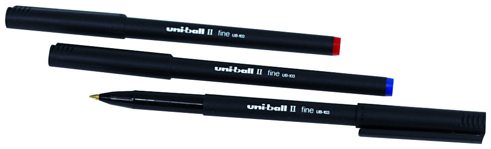 Uni-ball fine II blue