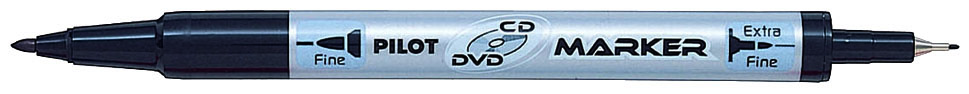 +Pilot CD marker twin tip red (0.8mm-2.0mm)