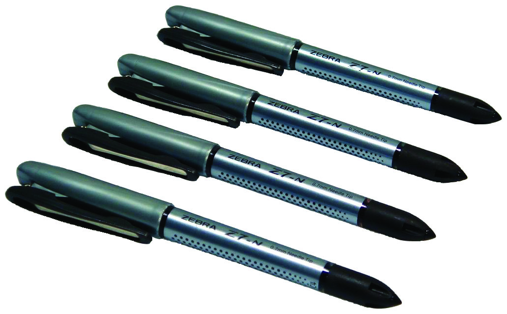 Zebra needle point pen,black