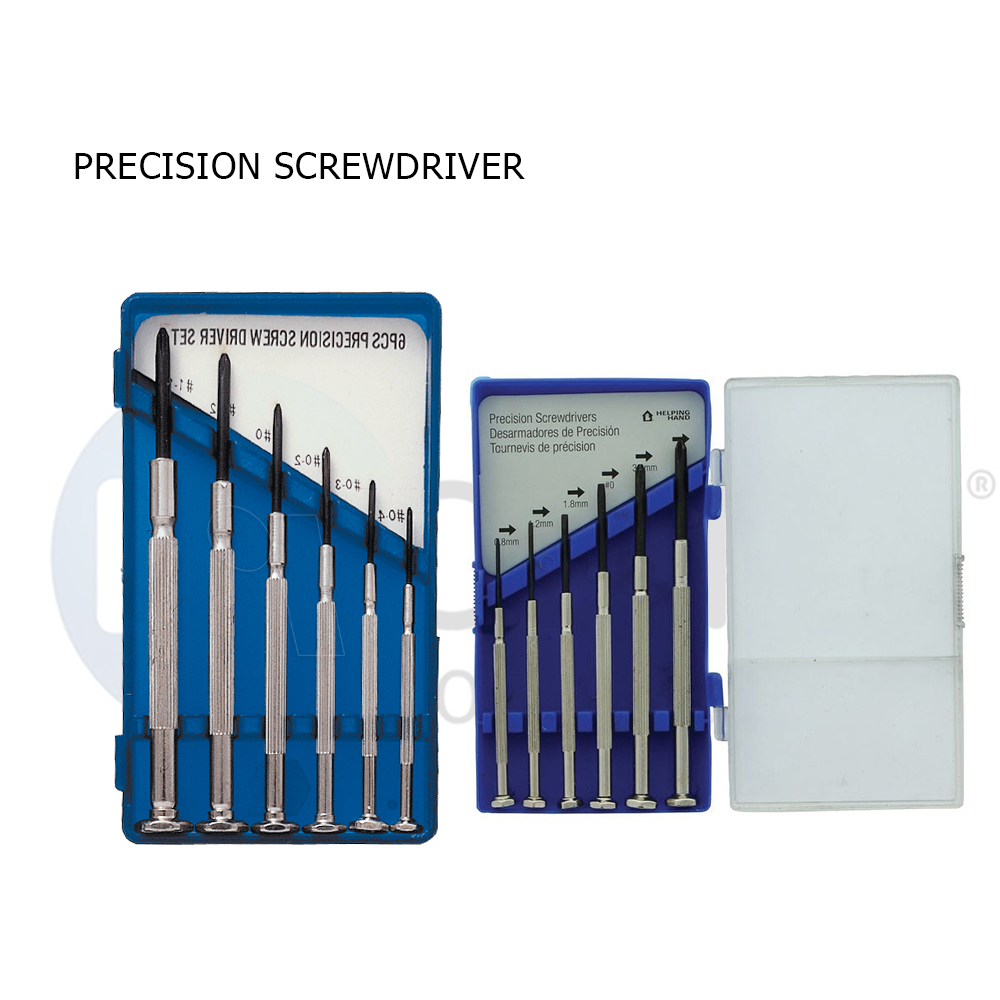 #Tools, 6 diff. sizes of screwdrivers (+) OR (-)