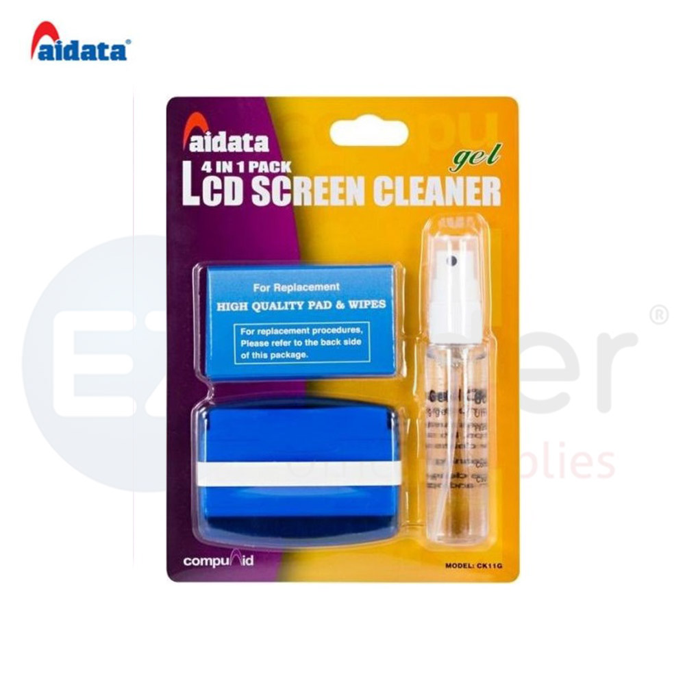 Aidata LCD Screen cleaner kit,Brush + 5 wipes