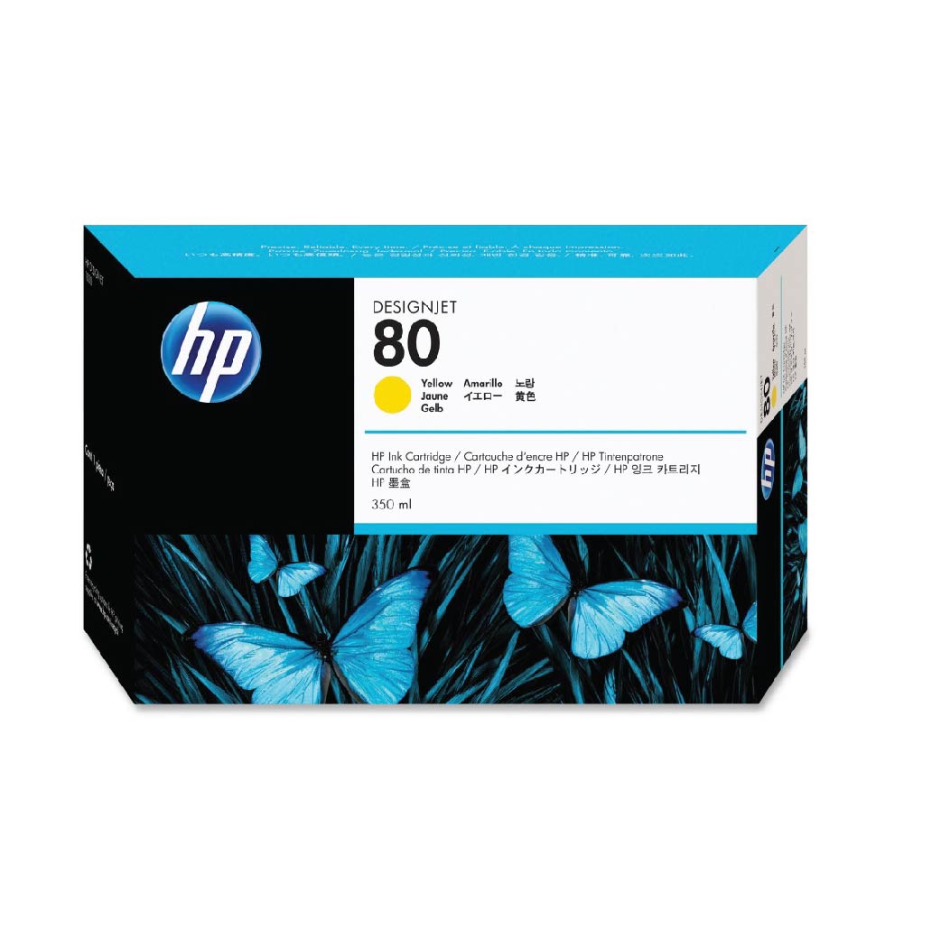 HP #80 Yellow cartridge designjet 1050C/1055CM