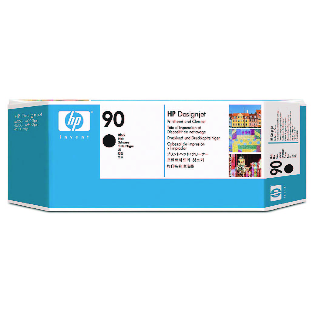 HP Printhead for Designjet 4000/DJ4500 #90, BLACK