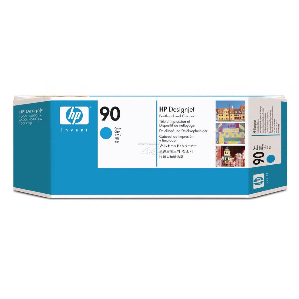 HP Printhead for Designjet 4000/DJ4500 #90,  CYAN