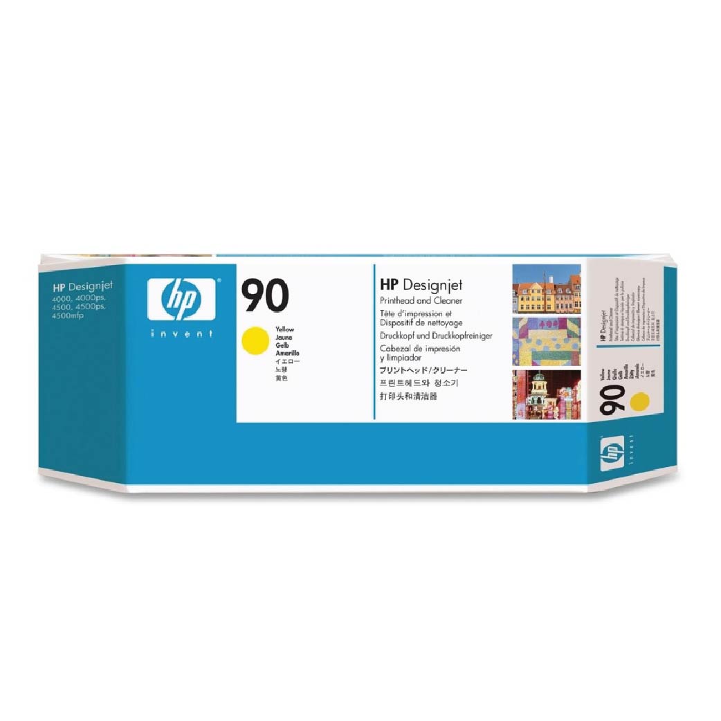 HP Printhead for Designjet 4000/DJ4500, #90,  YELLOW