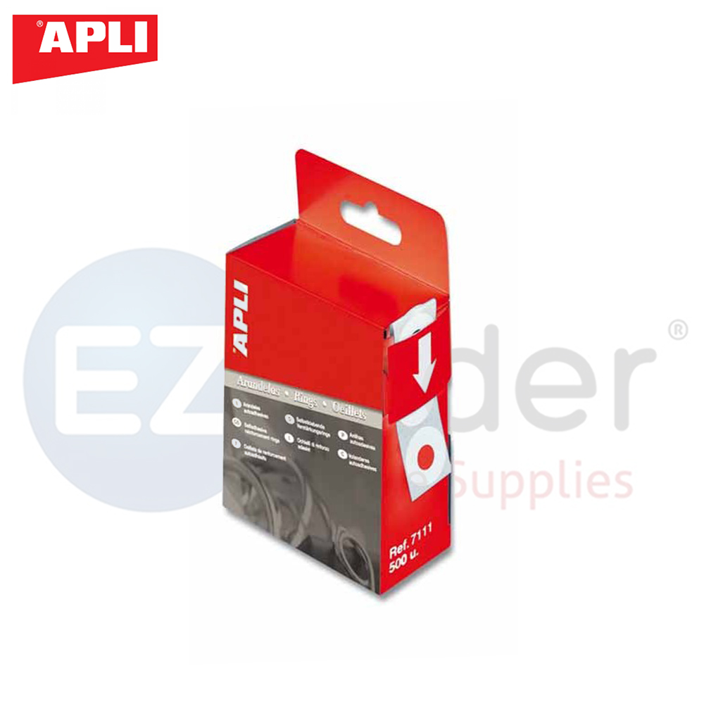 APLI Self adhesive reinforcement ring(box of 500 white