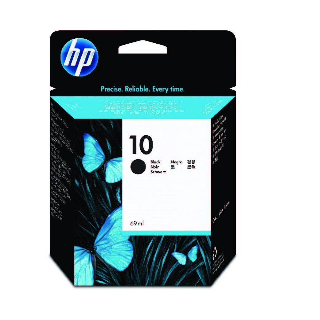 HP NO.10 Ink cartridge Dj800/1700/500/2200 BK, HPC4844A