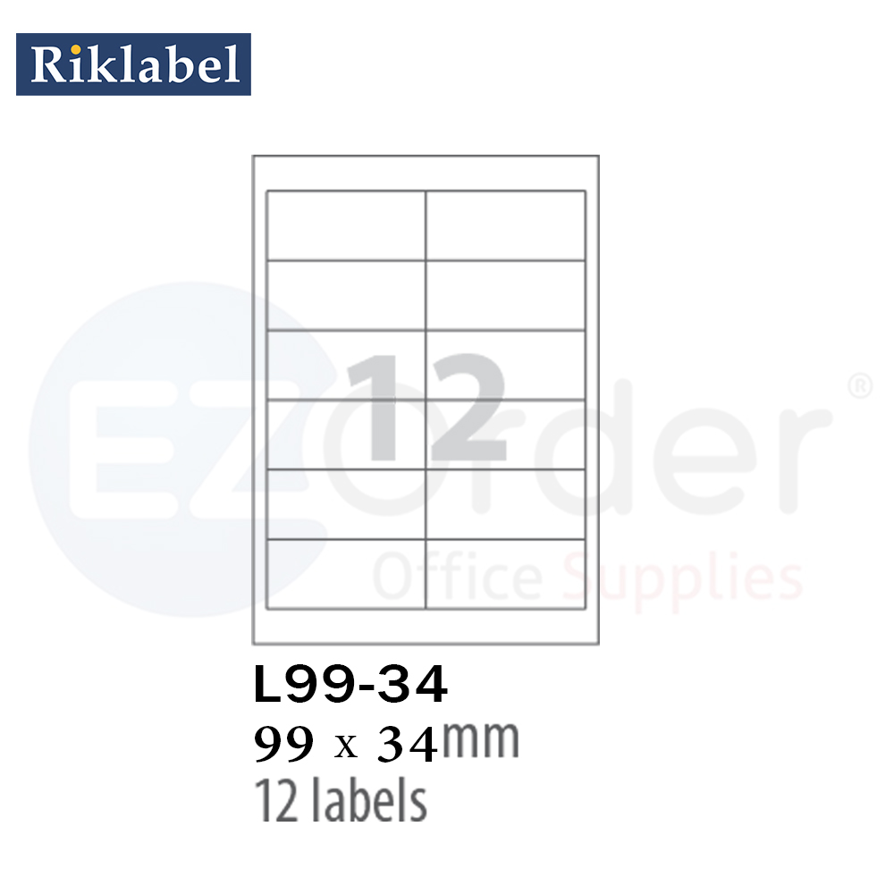 Smart computer labels (99x34mm), 100SH/BOX