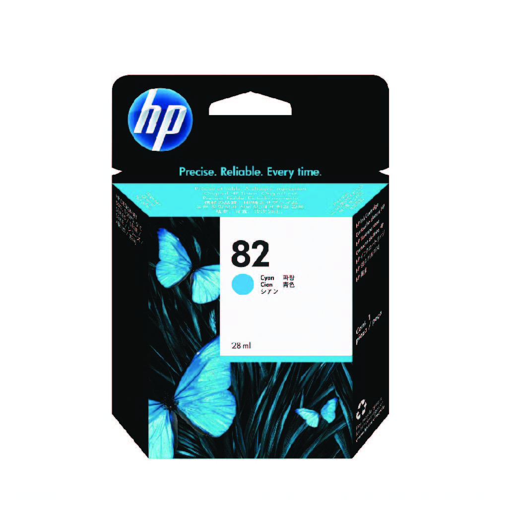 HP No.82 inkjet cartridge for Dj500/800,CYAN, HPC4911A