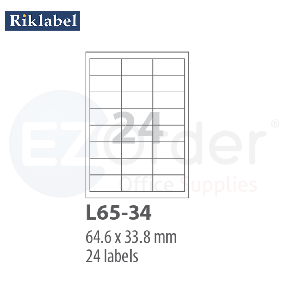 Smart computer labels (64.6*33.8mm), 100 Sheets per box, 2400 labels/box