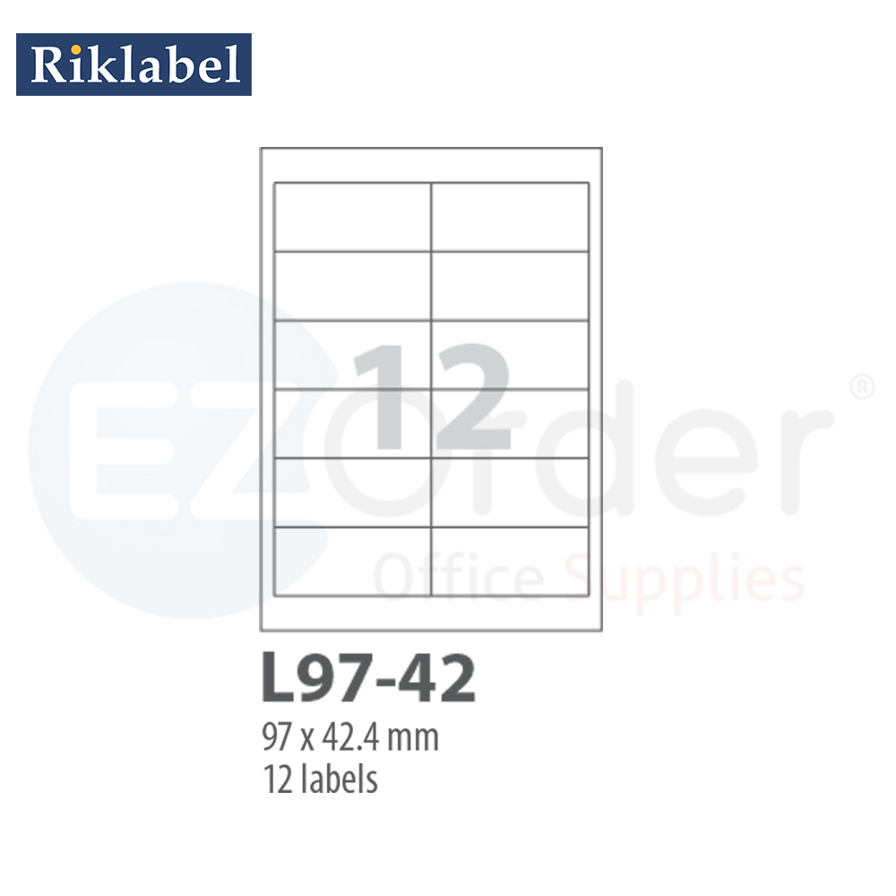 Smart computer labels (97*42.4mm), 100 sheets per box
