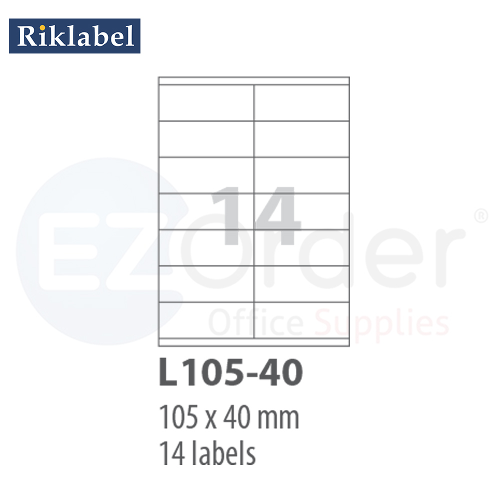 Smart computer labels (105*40mm) , 100 sheets/box,  L105-40