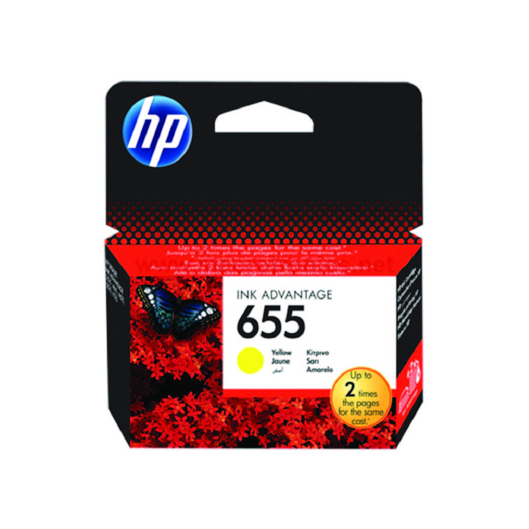 HP#655 Yellow ink for  3525/4615/4625/D5525/6525, CZ112AE