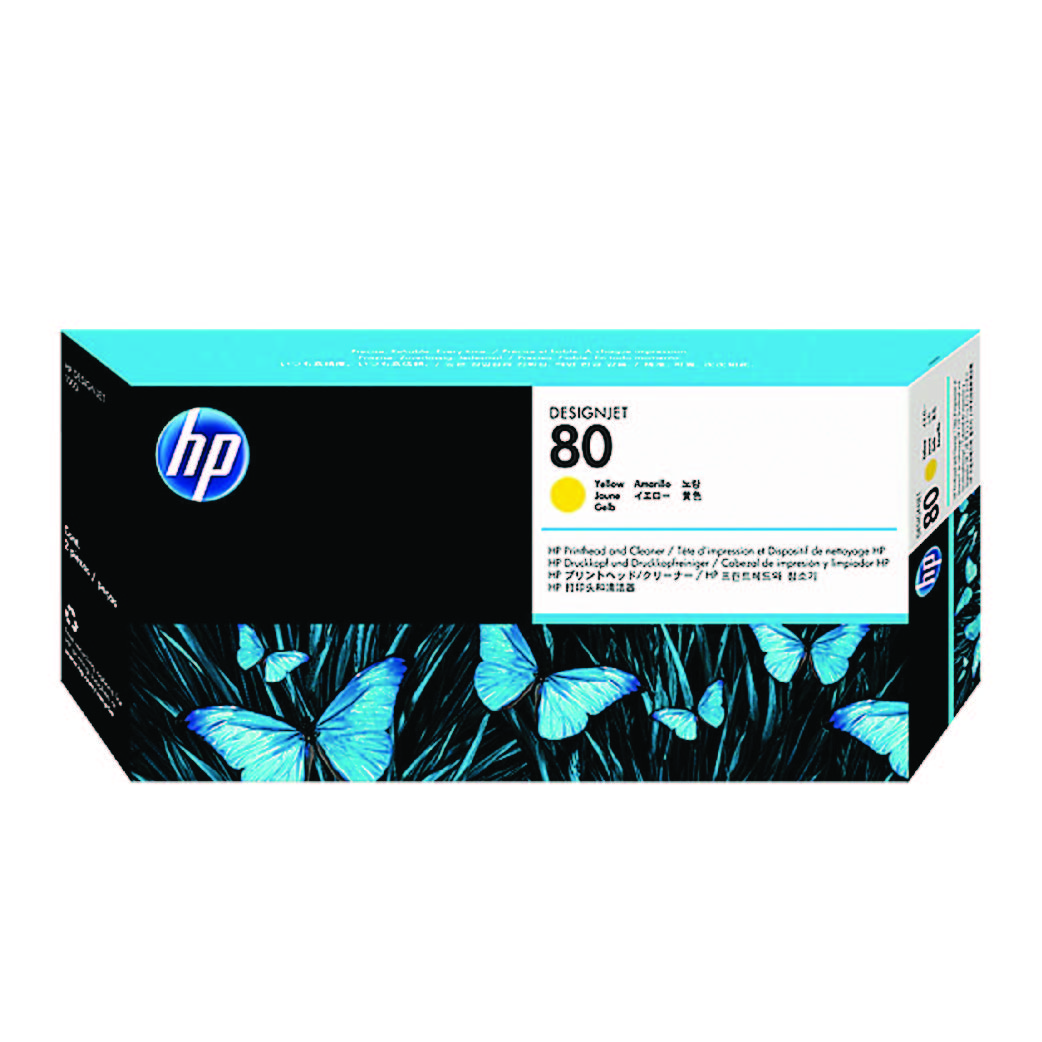 HP YELLOW Printhead for plotter1050 (#80)