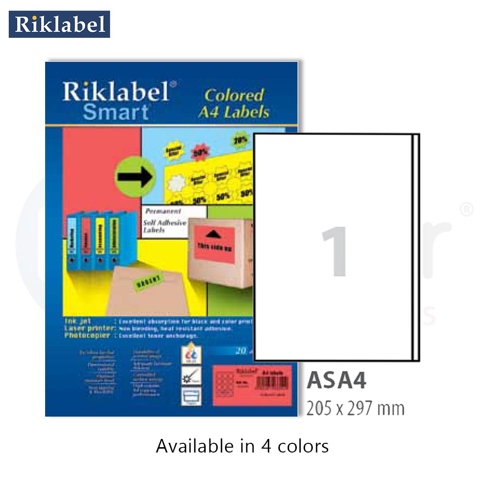 # Rizklabel  Colored Adhesive labels,205*297