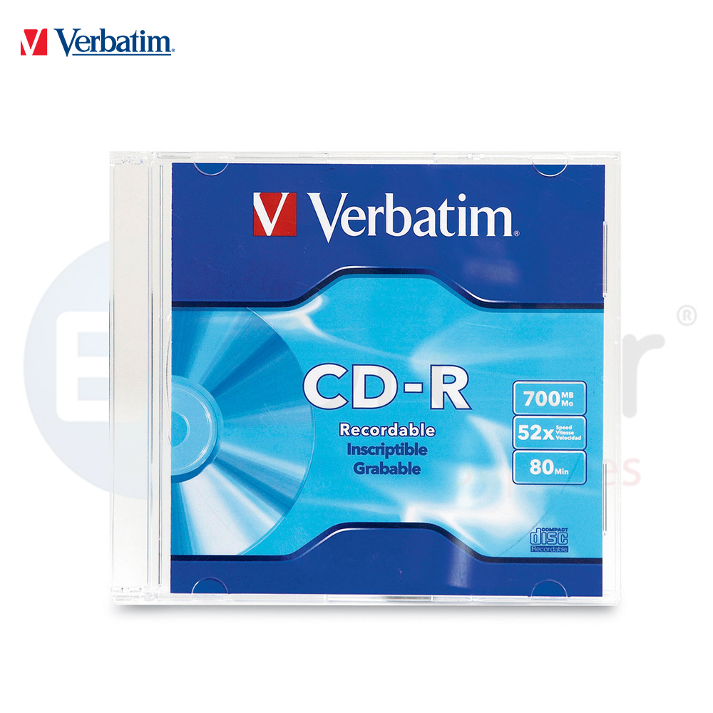 *Verbatim CDR, 52X, 700MB