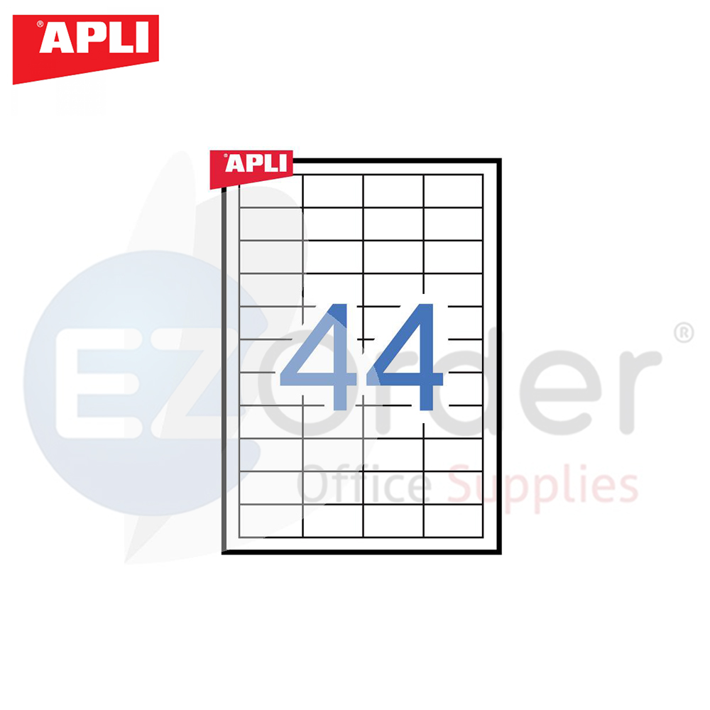 +APLI   transparent laser labels, 48.5x25.4