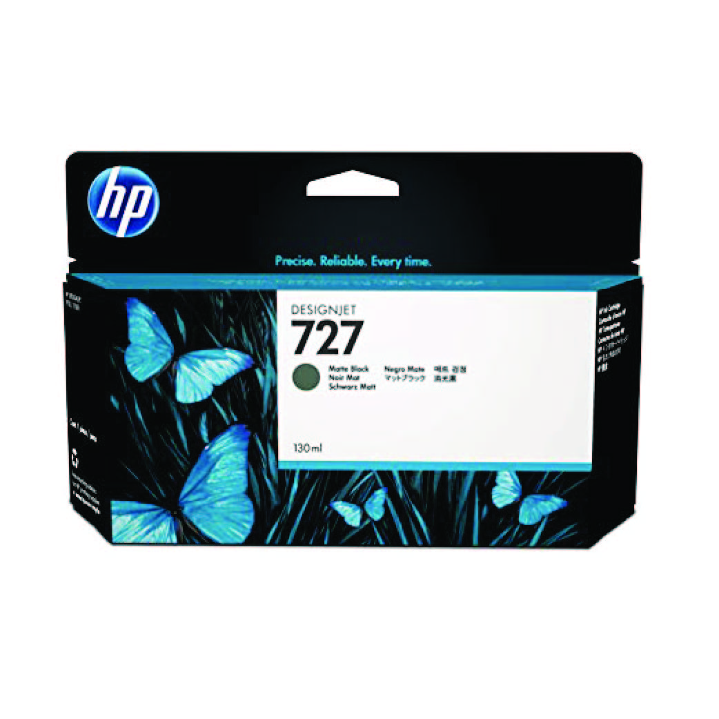 HP 727 Ink cart matt black 130ML designjet T920 / T1500, HPB3P22A