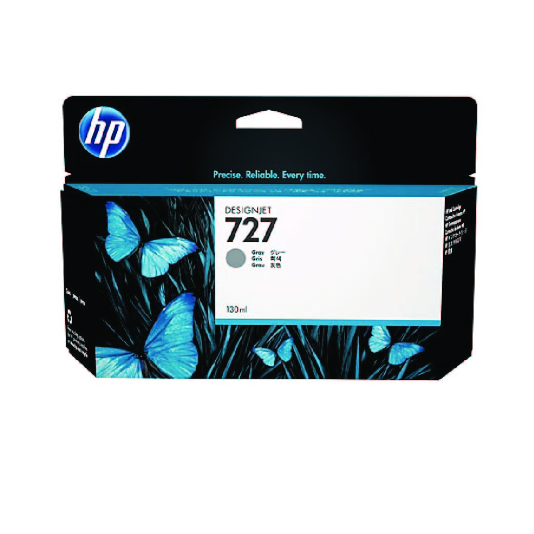 HP 727 ink cart GREY 130ML designjet FOR T920 / T1500, HPB3P24A