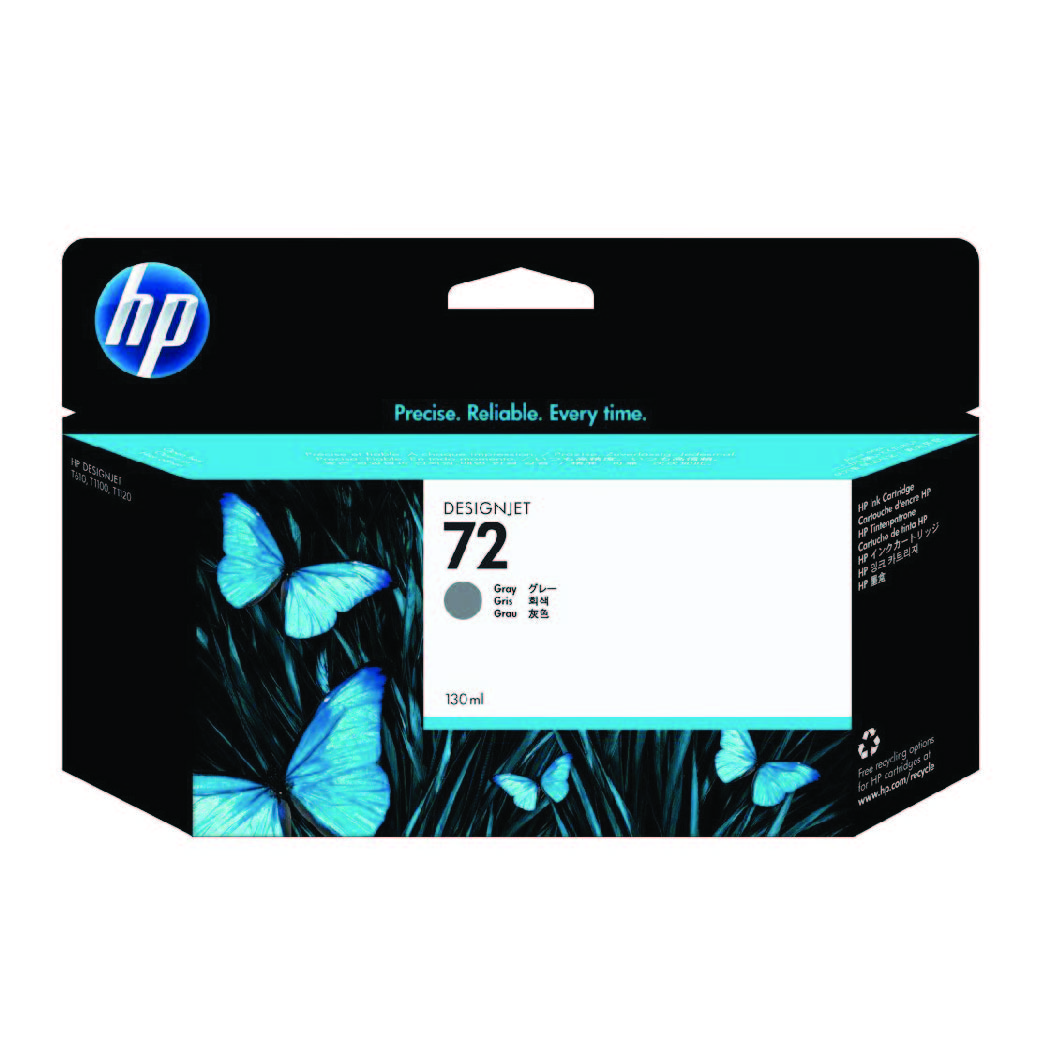 HP72,Grey ink for plotter T1100/T770/T790/T610, 130ml, HPC9374A