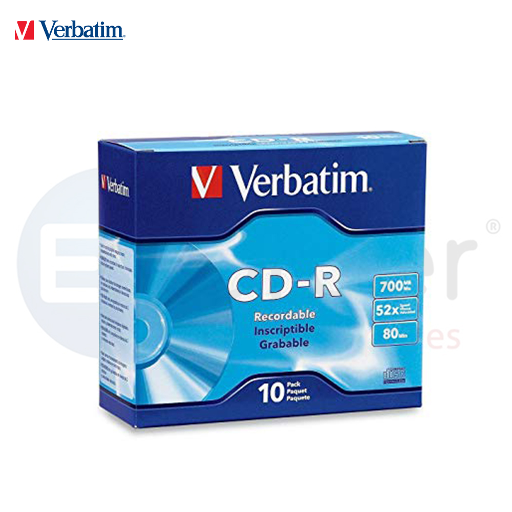 ?*Verbatim CDR, 52X,700MB colored box/10