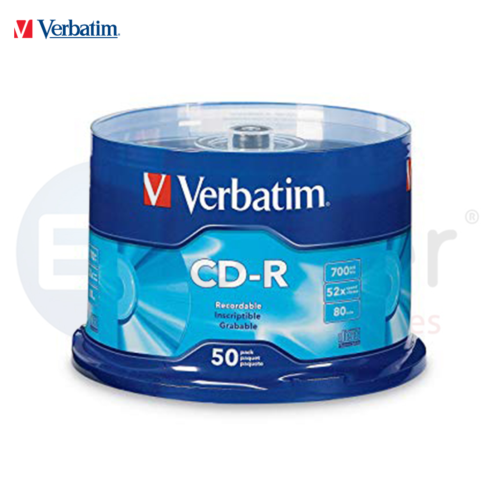 +*Verbatim CDR,printable 52X,700MB box/50