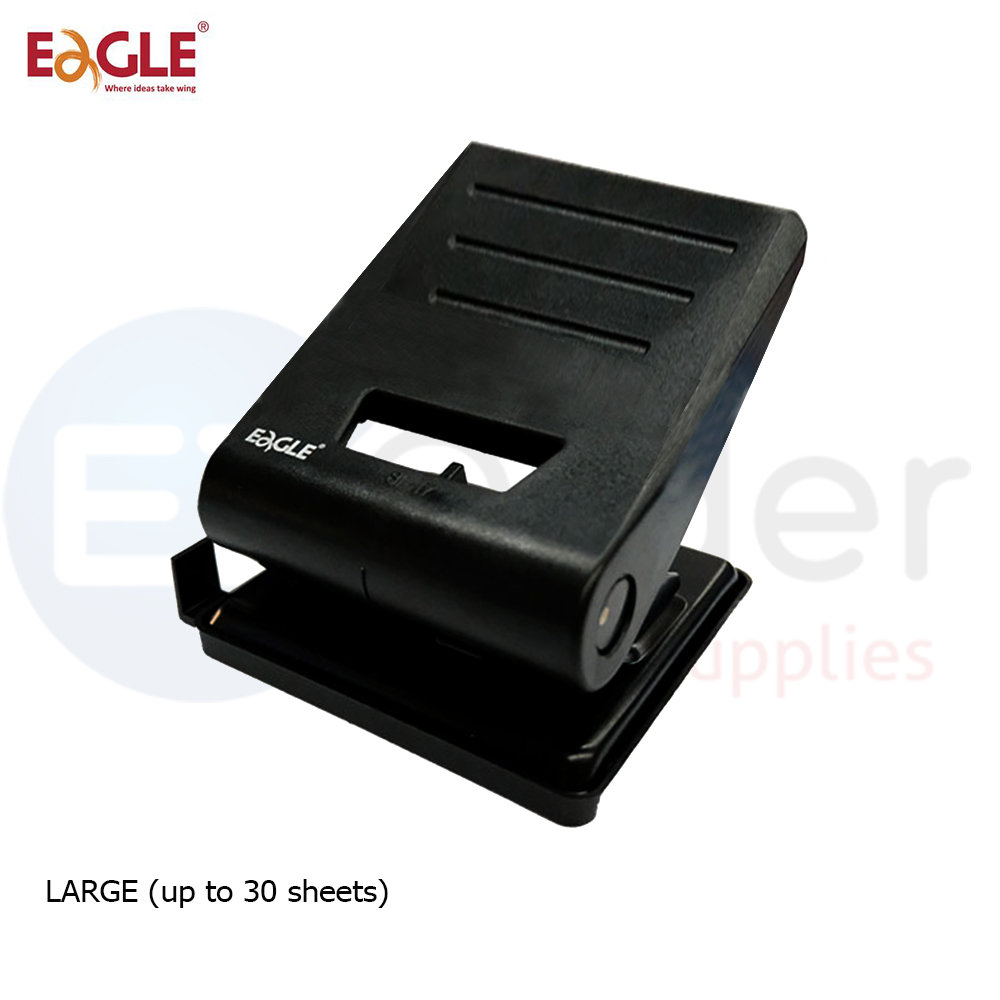 Eagle puncher large, Capacity-50 sheets, Black color