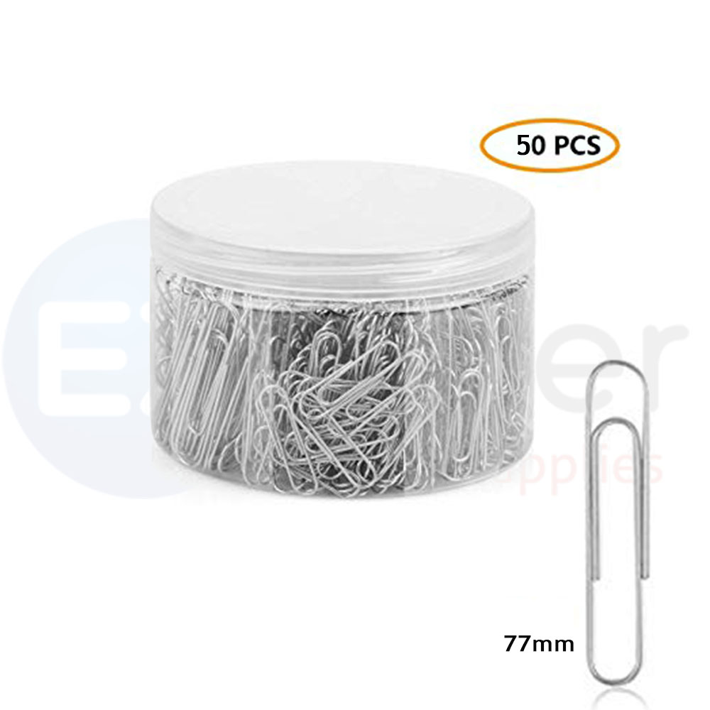 +Paper clip,large size,77mm silver (50/box)