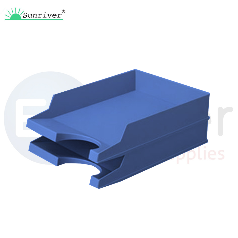 Plastic document tray,SunRiver blue