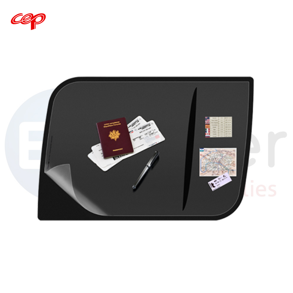 CEP Desk mat plastic, 66.5*44.5cm, Black