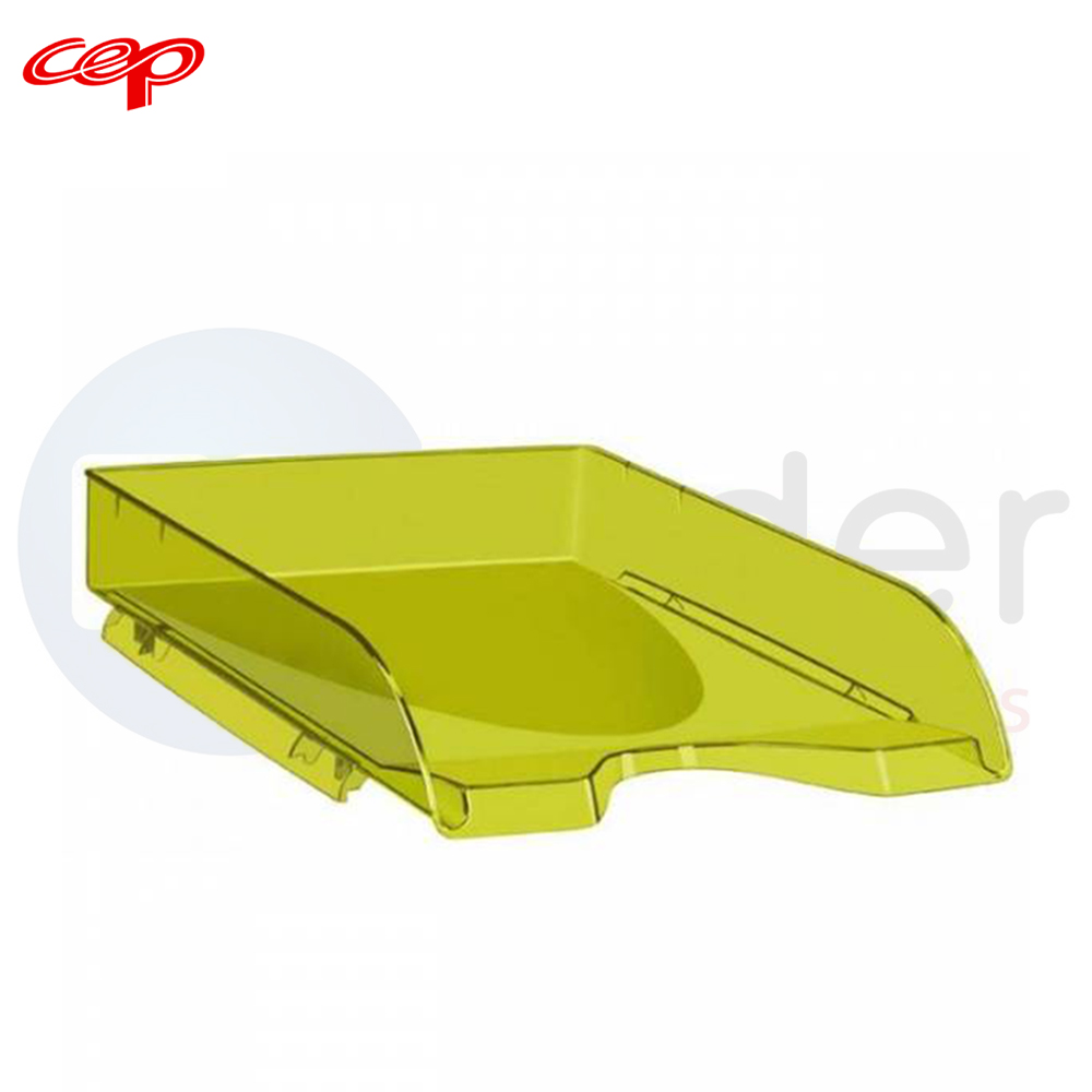 CEP document tray tranluscent green