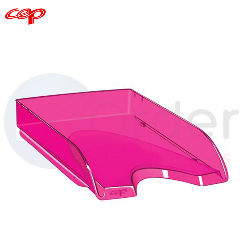 CEP document tray tranluscent pink